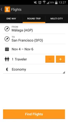 KAYAK Flights, Hotels & Cars android App screenshot 0