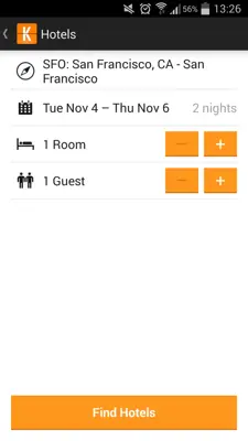 KAYAK Flights, Hotels & Cars android App screenshot 3